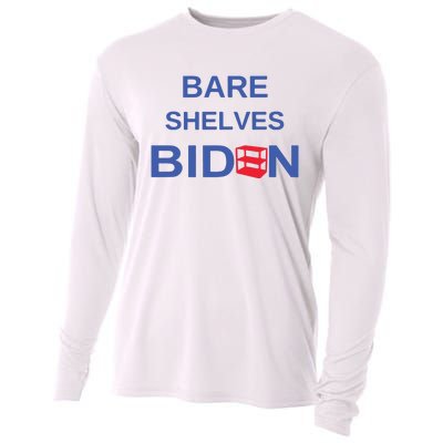 Funny Bare Shelves Biden E Parody Logo #Fjb Cooling Performance Long Sleeve Crew