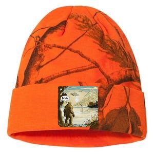 Funny Bigfoot Sasquatch Loch Ness Monster Introvert Bruh Kati Licensed 12" Camo Beanie