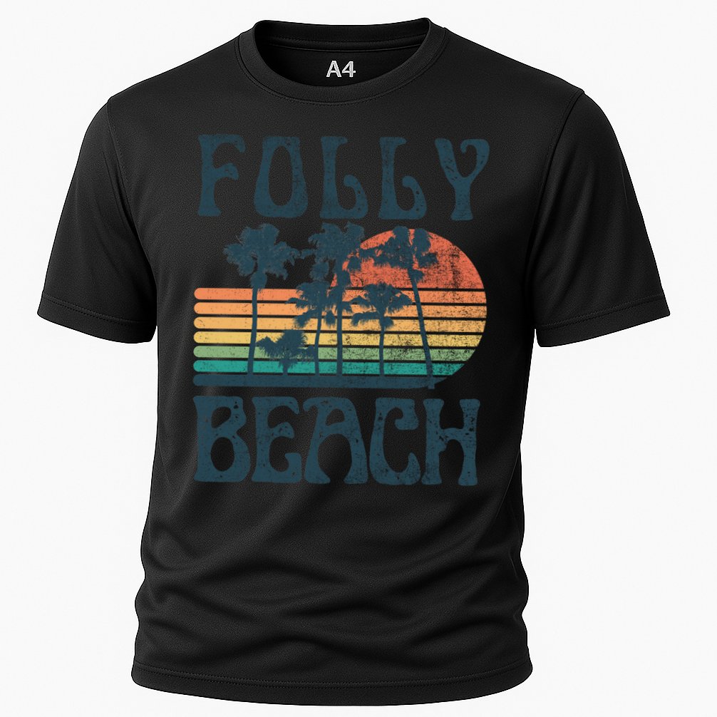 Folly Beach South Carolina Summer Vacation Vintage Cute Gift Performance Shirt