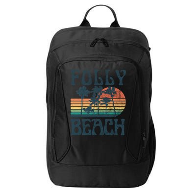 Folly Beach South Carolina Summer Vacation Vintage Cute Gift City Backpack