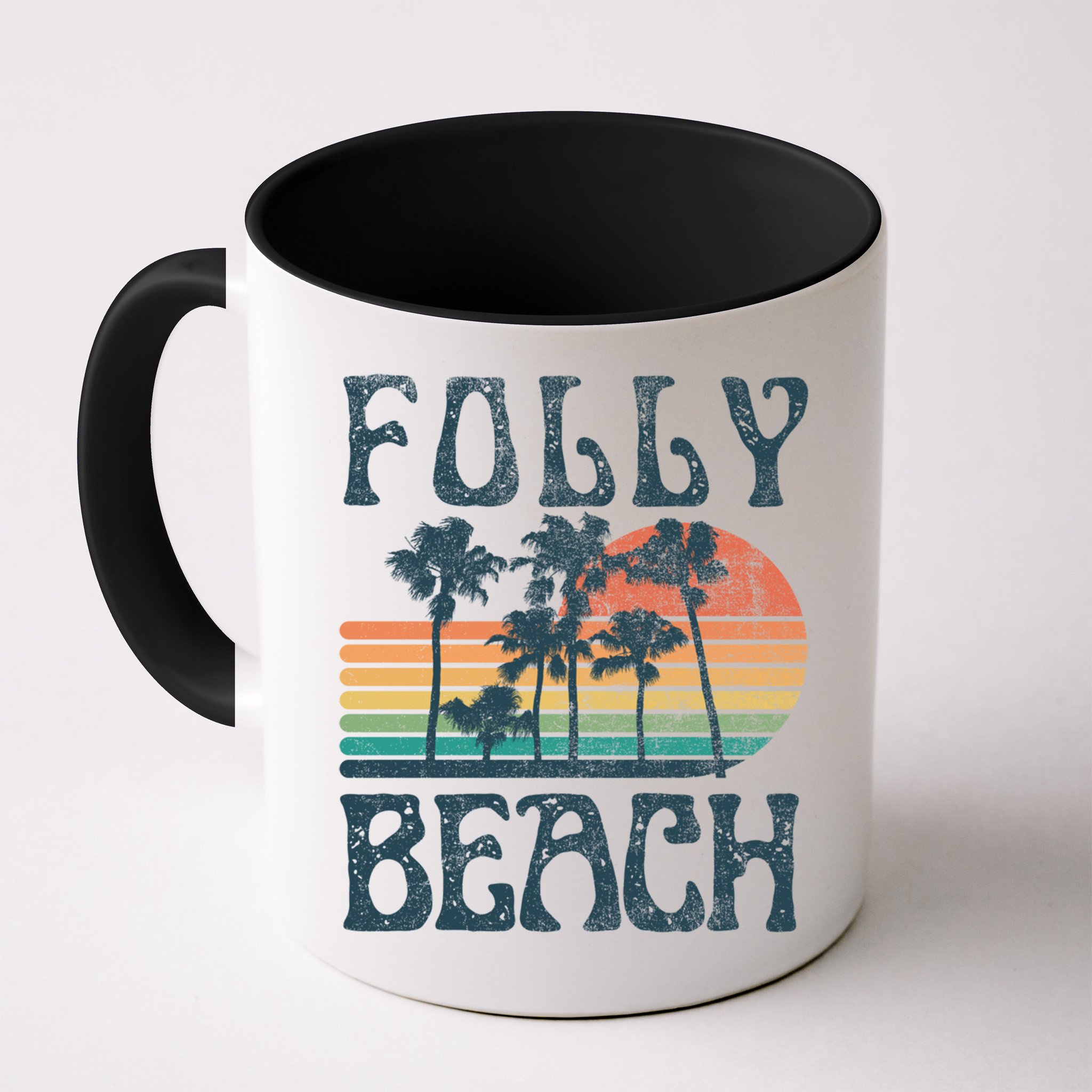 Folly Beach South Carolina Summer Vacation Vintage Cute Gift Mug