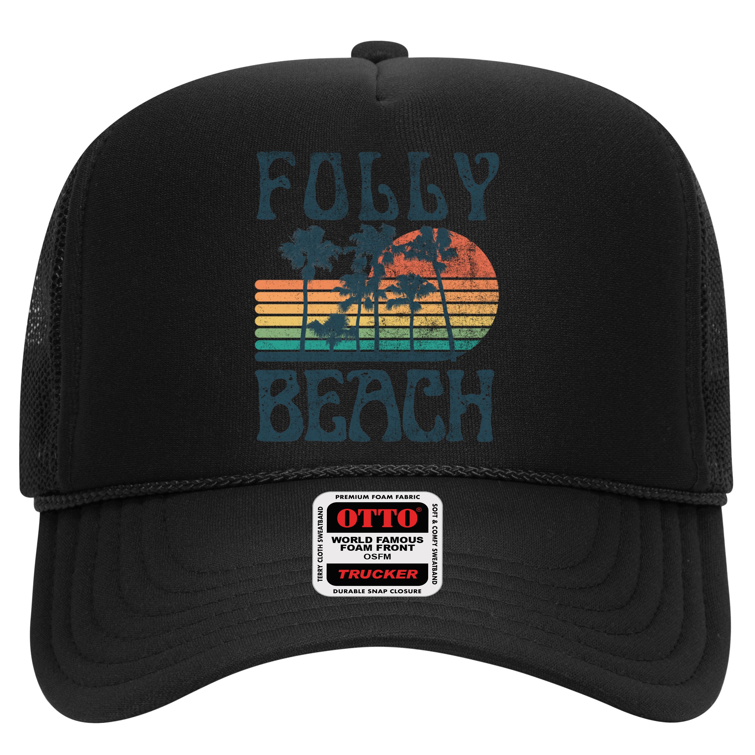 Folly Beach South Carolina Summer Vacation Vintage Cute Gift Hat
