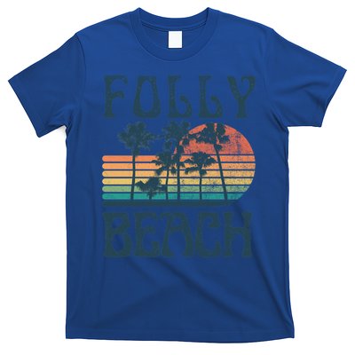 Folly Beach South Carolina Summer Vacation Vintage Cute Gift T-Shirt