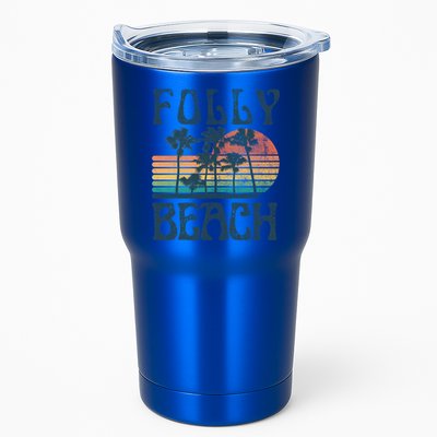 Folly Beach South Carolina Summer Vacation Vintage Cute Gift Tumbler