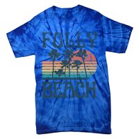 Folly Beach South Carolina Summer Vacation Vintage Cute Gift Tie-Dye T-Shirt