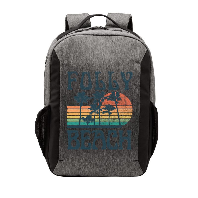 Folly Beach South Carolina Summer Vacation Vintage Cute Gift Vector Backpack