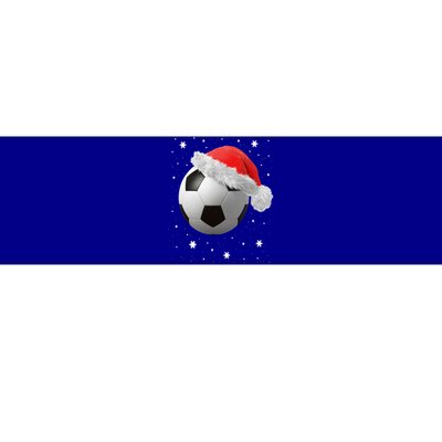 Football Ball SantaS Hat Christmas Xmas Soccer Fan Gift Bumper Sticker