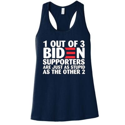 Funny Biden Supporters Are Just As Stupid Gift Women's Racerback Tank