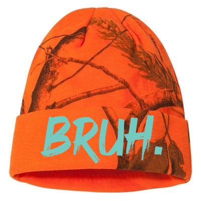 Funny Bruh Saying Meme Bro Mom Slang Kati Licensed 12" Camo Beanie