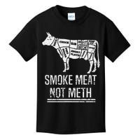 Funny BBQ Smoke Meat Not Meth Anti Drug Barbecue Grilling Kids T-Shirt