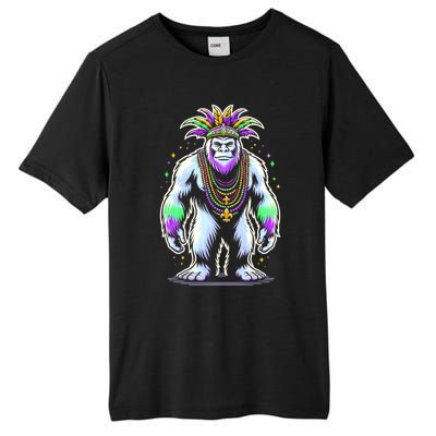 Funny Bigfoot Sasquatch Mardi Gras Festival Costume Tall Fusion ChromaSoft Performance T-Shirt