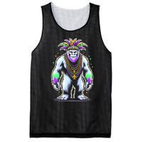 Funny Bigfoot Sasquatch Mardi Gras Festival Costume Mesh Reversible Basketball Jersey Tank