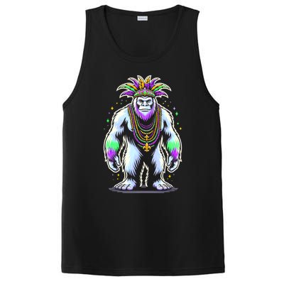 Funny Bigfoot Sasquatch Mardi Gras Festival Costume PosiCharge Competitor Tank