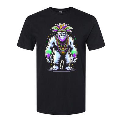 Funny Bigfoot Sasquatch Mardi Gras Festival Costume Softstyle® CVC T-Shirt