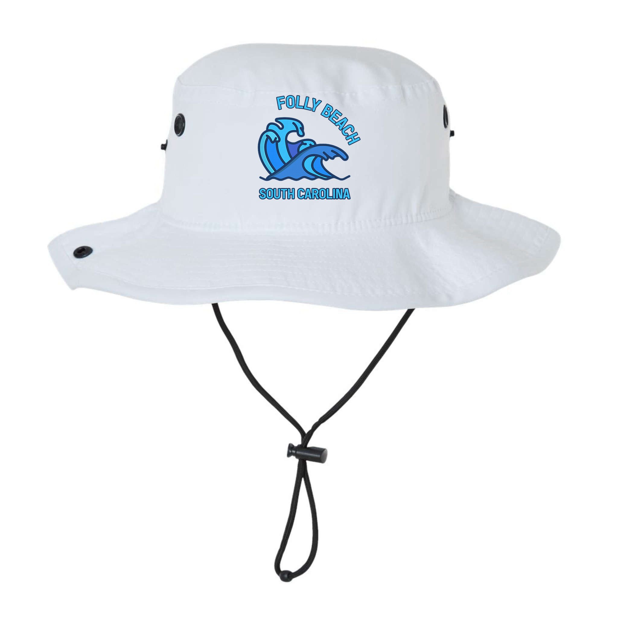 Folly Beach South Carolina Pocket Wave Souvenir Bucket Hat