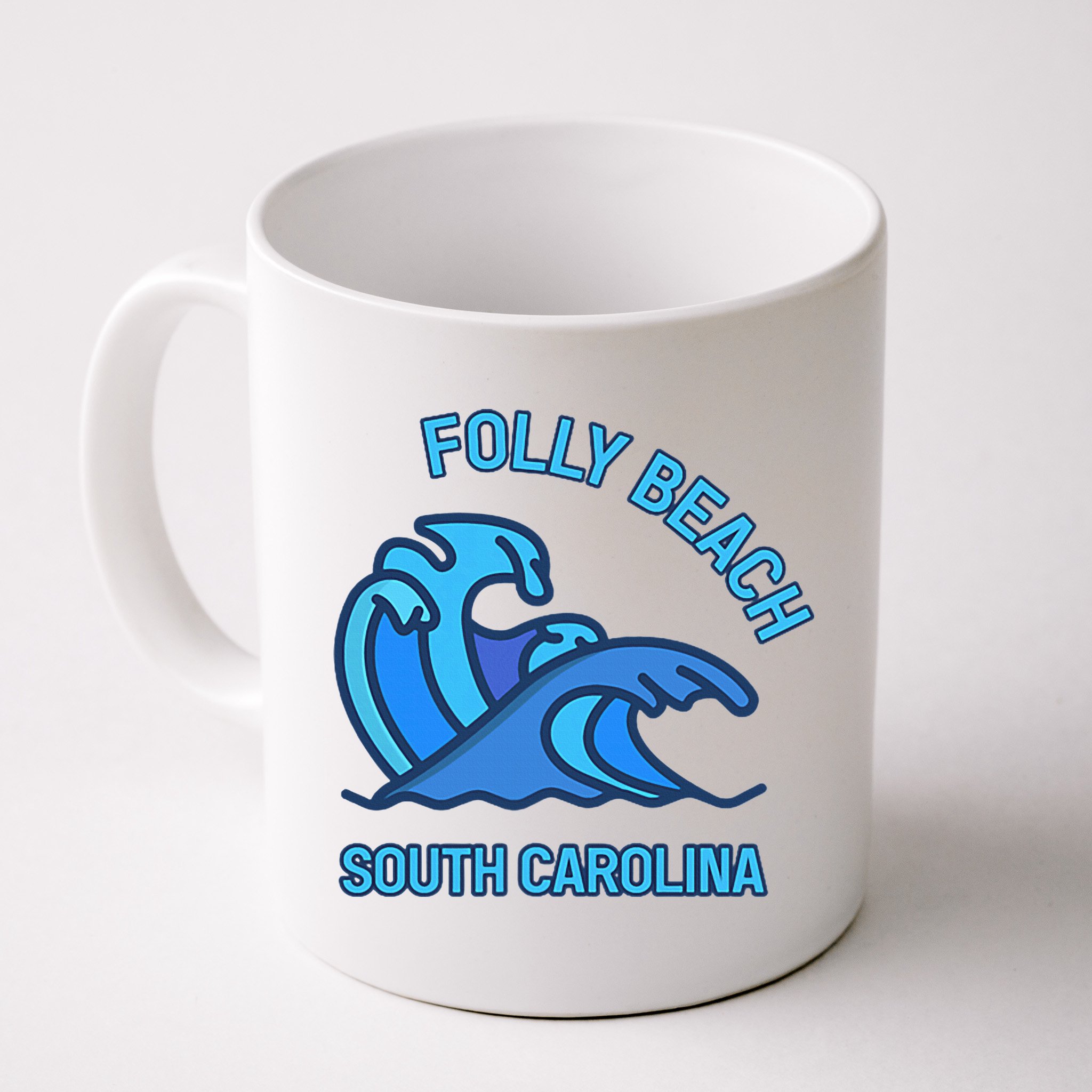 Folly Beach South Carolina Pocket Wave Souvenir Mug