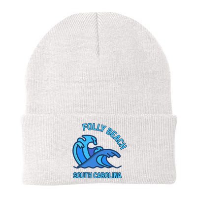 Folly Beach South Carolina Pocket Wave Souvenir Beanie