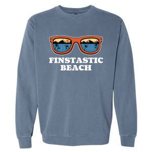 Finstastic Beach Summer Fishing Tropical Fisher Family Cute Gift Garment-Dyed Sweatshirt