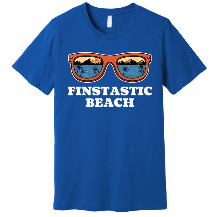 Finstastic Beach Summer Fishing Tropical Fisher Family Cute Gift Premium T-Shirt