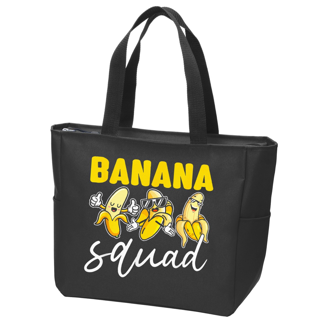Funny BANANA SQUAD That’s Bananas Halloween Costume Zip Tote Bag