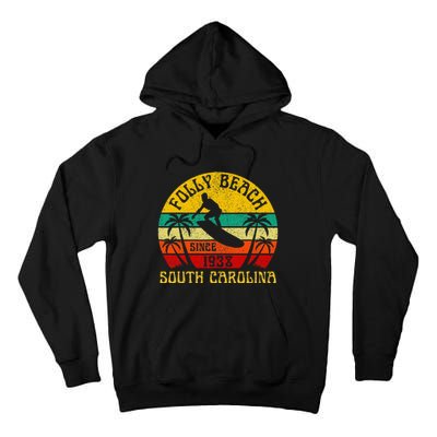 Folly Beach South Carolina Surfing Summer Vacation Tall Hoodie