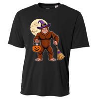 Funny Bigfoot Sasquatch Witch Halloween Costume Cooling Performance Crew T-Shirt