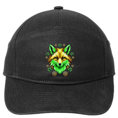 Fox Bitcoin St Patricks Day Btc Crypto Trader Irish Pride 7-Panel Snapback Hat