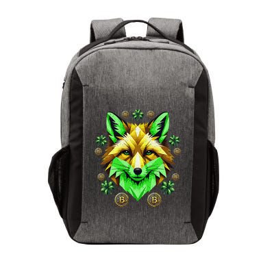 Fox Bitcoin St Patricks Day Btc Crypto Trader Irish Pride Vector Backpack