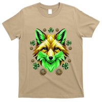 Fox Bitcoin St Patricks Day Btc Crypto Trader Irish Pride T-Shirt