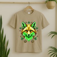Fox Bitcoin St Patricks Day Btc Crypto Trader Irish Pride T-Shirt