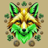 Fox Bitcoin St Patricks Day Btc Crypto Trader Irish Pride T-Shirt