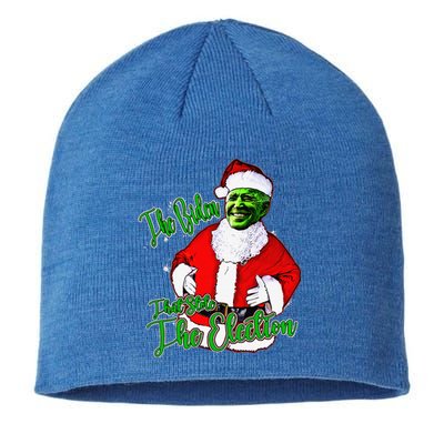 Funny Biden Stole The Election Anti Biden Liberals Christmas Sustainable Beanie