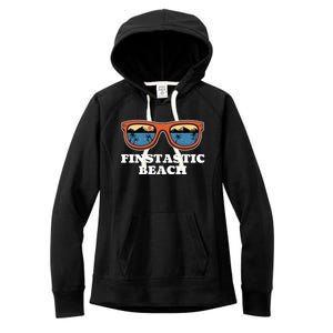 Finstastic Beach Summer Fishing Tropical Fisher Family Gift Women's Fleece Hoodie