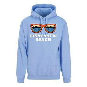 Finstastic Beach Summer Fishing Tropical Fisher Family Gift Unisex Surf Hoodie