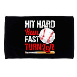 Funny Baseball Softball Fathers Day Dad Papa Son Daughter Cool Gift Microfiber Hand Towel