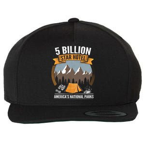 Five Billion Star Hotel National Parks Camping Outdoors Gift Wool Snapback Cap