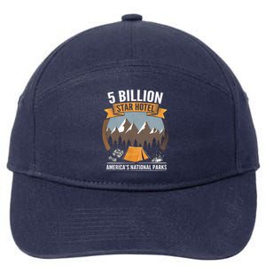 Five Billion Star Hotel National Parks Camping Outdoors Gift 7-Panel Snapback Hat