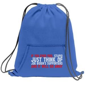 Funny Biden Supporter Retro Design Great Gift Sweatshirt Cinch Pack Bag