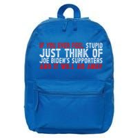 Funny Biden Supporter Retro Design Great Gift 16 in Basic Backpack