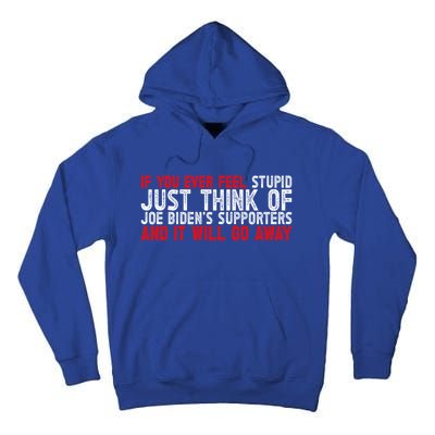 Funny Biden Supporter Retro Design Great Gift Tall Hoodie