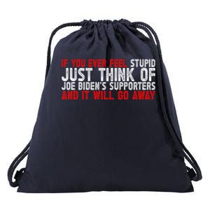 Funny Biden Supporter Retro Design Great Gift Drawstring Bag