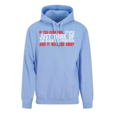 Funny Biden Supporter Retro Design Great Gift Unisex Surf Hoodie