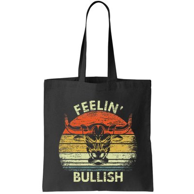 Feelin Bullish Stock Market Bull Traders Trading Bag
