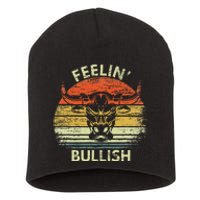 Feelin Bullish Stock Market Bull Traders Trading Short Acrylic Beanie