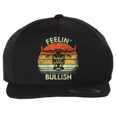 Feelin Bullish Stock Market Bull Traders Trading Wool Snapback Cap