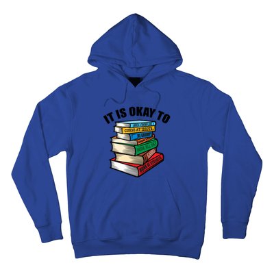 Funny Book Stack Satire For Grumpy People Humor Lover Meaningful Gift Hoodie