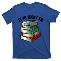 Funny Book Stack Satire For Grumpy People Humor Lover Meaningful Gift T-Shirt