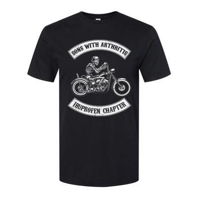 Funny Biker Skull Sons With Arthritis Ibuprofen Chapter Softstyle® CVC T-Shirt