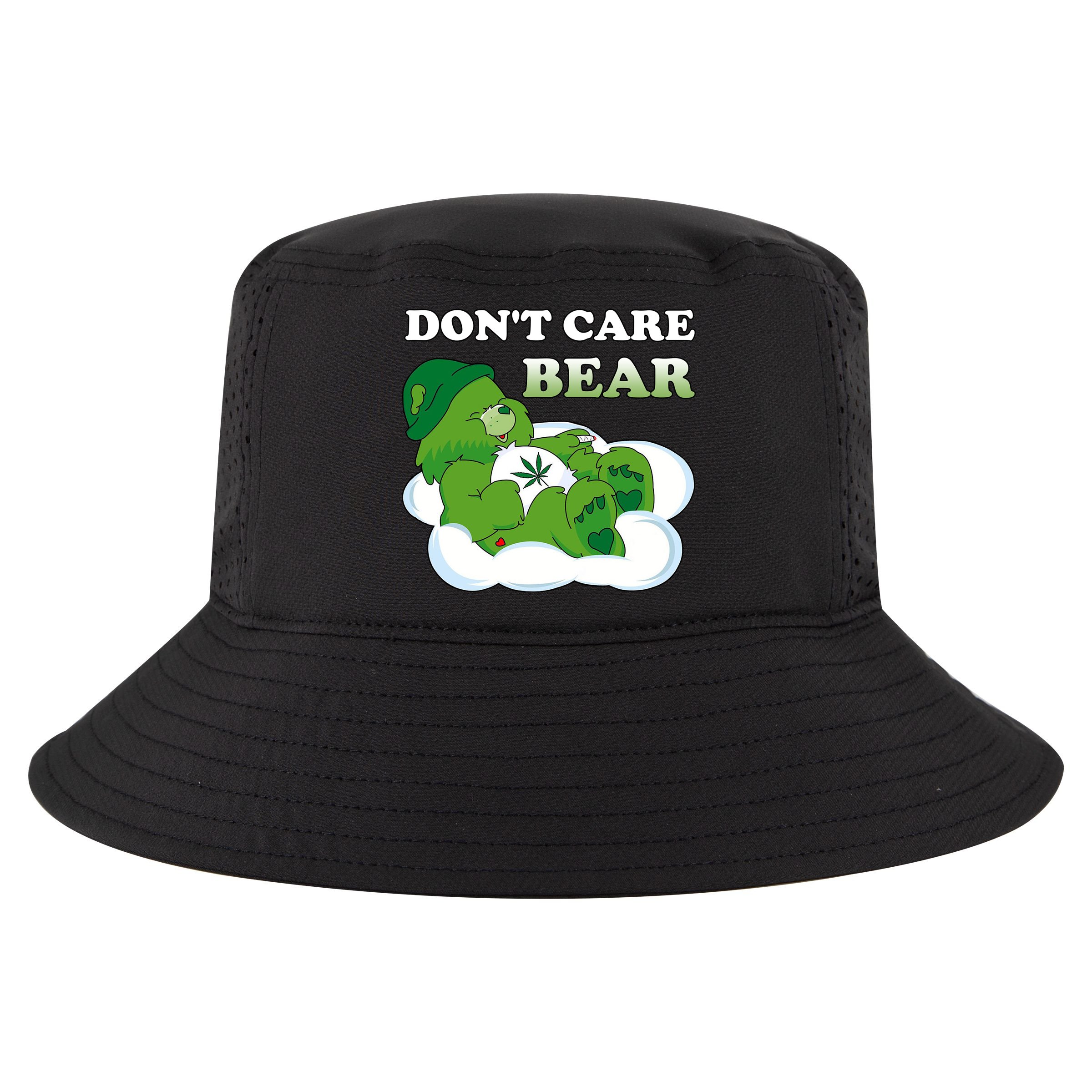 Funny Bear Smoking Weed Cannabis Cool Comfort Performance Bucket Hat