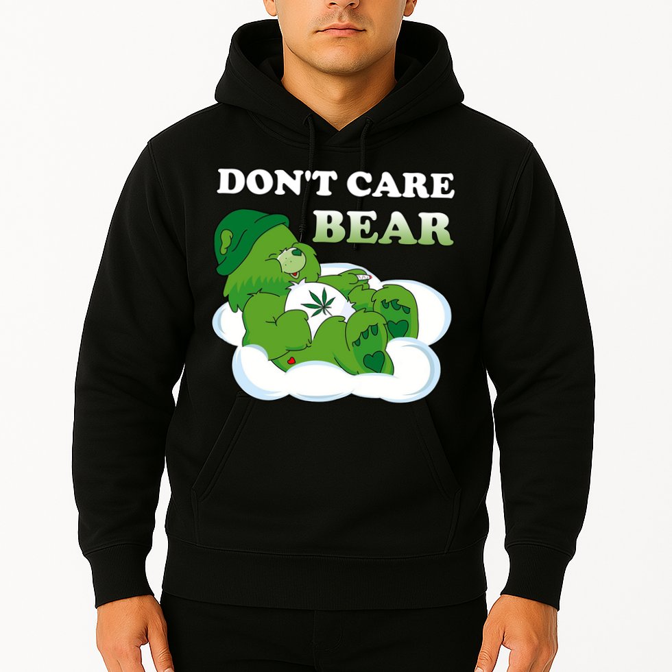 Funny Bear Smoking Weed Cannabis Hoodie